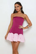 Straight Sleeveless Sheath Classic Off the shoulder Short Prom Dress Hot Sale For Adults ﻿