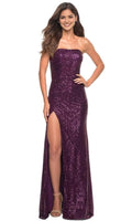 Straight Sleeveless Sheath Modern Off the shoulder Floor Length Prom Dress For Sale For Ladies