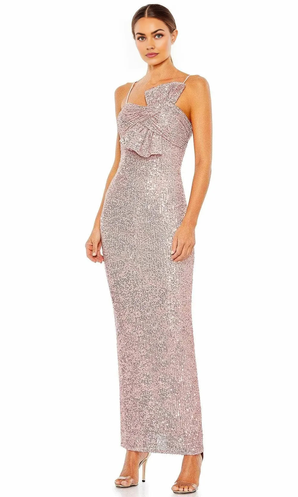 Straight Sleeveless Sheath Sequined Elegant Off the shoulder Floor length Long Prom Dress Hot Sale For Women