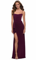 Straight Sleeveless Sheath Trendy Floor length Prom Dress For Sale For Women
