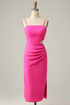 Straight Sleeveless Sheath Trendy Off the shoulder Short Party Dress For Sale For Ladies