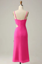 Straight Sleeveless Sheath Trendy Off the shoulder Short Party Dress For Sale For Ladies