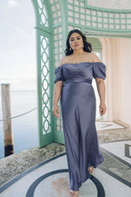 Straight Tube Straight Neck No Slit Short Sleeves Affordable Evening Dresses Backless Trendy Floor Length Ball Gowns