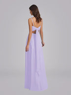 Long Chiffon Bridesmaid Dresses With Spaghetti Straps Elegant Lightweight Gowns For Bridesmaids