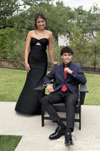 Ruched Mermaid Strapless Sweetheart Cutout Zipper-Back Floor-Length Prom Dress