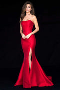 Strapless Sleeveless Mermaid Off the shoulder Trendy Floor length Long Prom Dress For Sale For Women