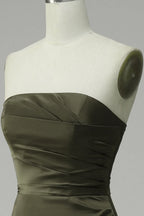 Strapless Sleeveless Mermaid Simple Off the shoulder Floor length Party Dress For Sale For Ladies