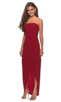 Strapless Sleeveless Sheath Charming Off the shoulder Floor length Long Prom Dress Hot Sale For Women