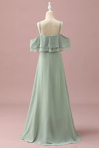 Straps Sleeveless A-Line Formal Off the shoulder Floor length Party Dress For Sale For Ladies