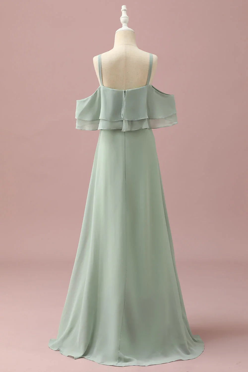 Straps Sleeveless A-Line Formal Off the shoulder Floor length Party Dress For Sale For Ladies