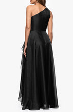 Striking A Line One Shoulder Sleeveless Zipper Back Floor Length Evening Dress
