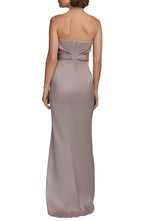 Striking Mermaid Asymmetrical Neck Sleeveless Zipper Back Floor Length Evening Dress