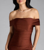 Striking Trumpet Off Shoulder Short Sleeve Open Back Floor Length Prom Dress