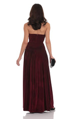 Stunner A-Line/Princess Strapless Neck Sleeveless Zipper Up Floor-Length Prom Dress