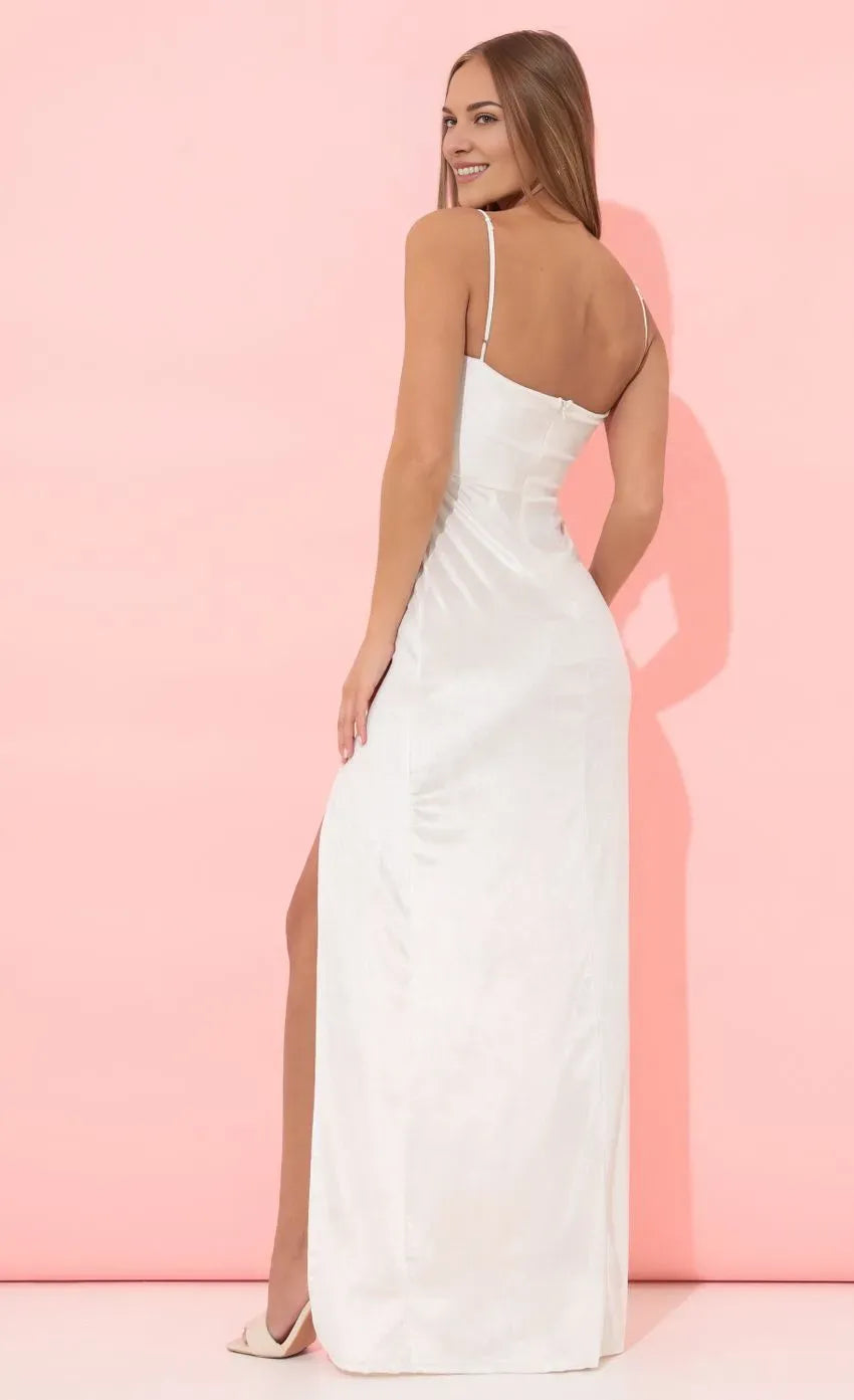 Stunner Sheath/Column Sweetheart Neck Sleeveless Zipper Up Floor-Length Prom Dress