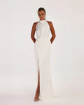 Stunning Mermaid Halter Neck Sleeveless Open Back Floor Length Evening Dress