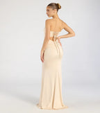 Stunning Mermaid Strapless Sleeveless Lace Up Back Floor Length Prom Dress