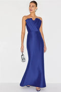 Stunning Mermaid Strapless Sleeveless Structured Bodice Floor Length Plus Size Prom Dress