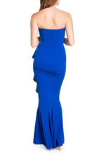Stunning Mermaid Strapless Sleeveless Zipper Back Floor Length Evening Dress