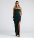 Stunning Sheath Cowl Neck Spaghetti Strap Crisscross Back Floor Length Prom Dress