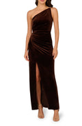 Stunning Sheath One Shoulder Sleeveless Plain Back Floor Length Evening Dress