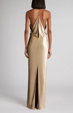 Stunning Sheath Plunging Neckline Sleeveless Open Back Floor Length Evening Dress