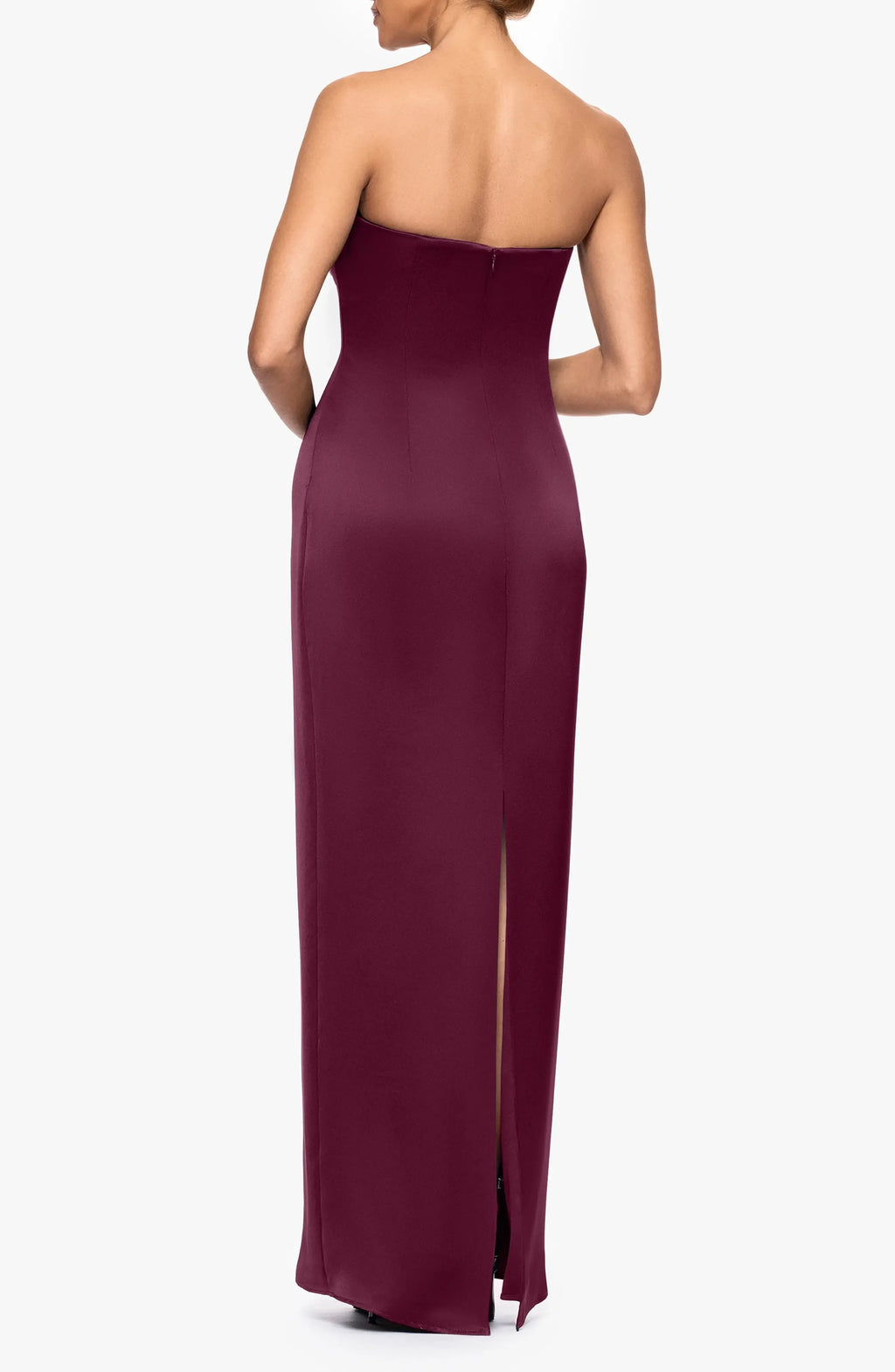 Stunning Sheath Strapless Sleeveless Zipper Back Floor Length Evening Dress