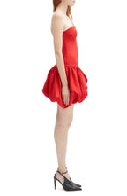 Stunning Strapless Bubble Hem Zip Back Short Length Homecoming Dress