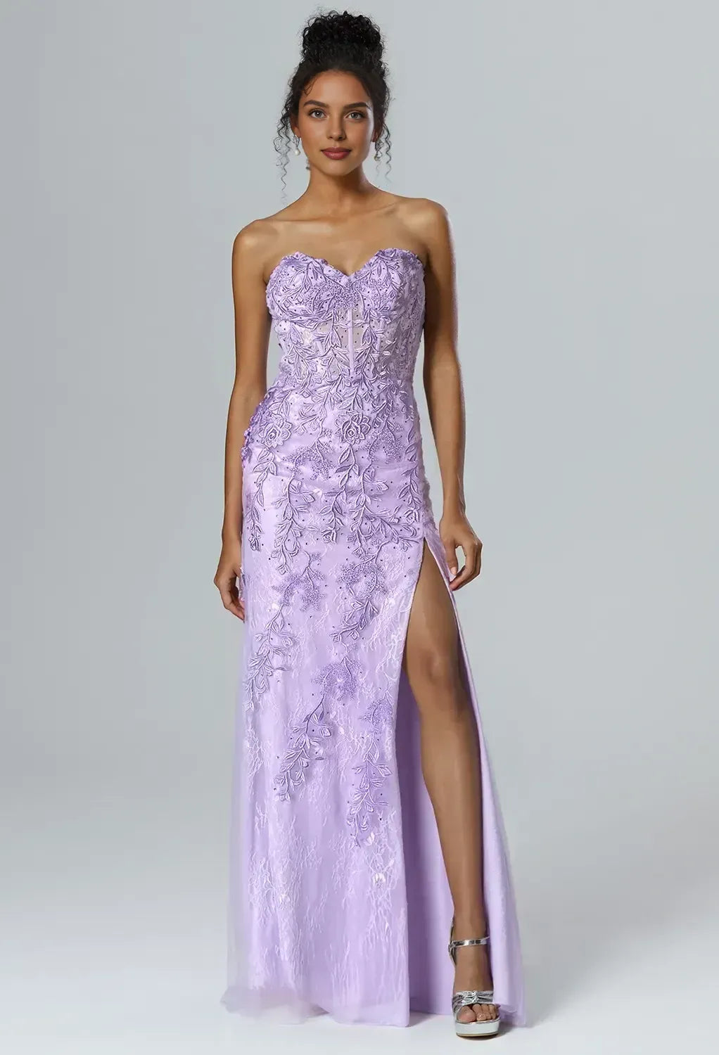 Mermaid Sweetheart Neck Sleeveless Pleated Floor Length Prom Dress