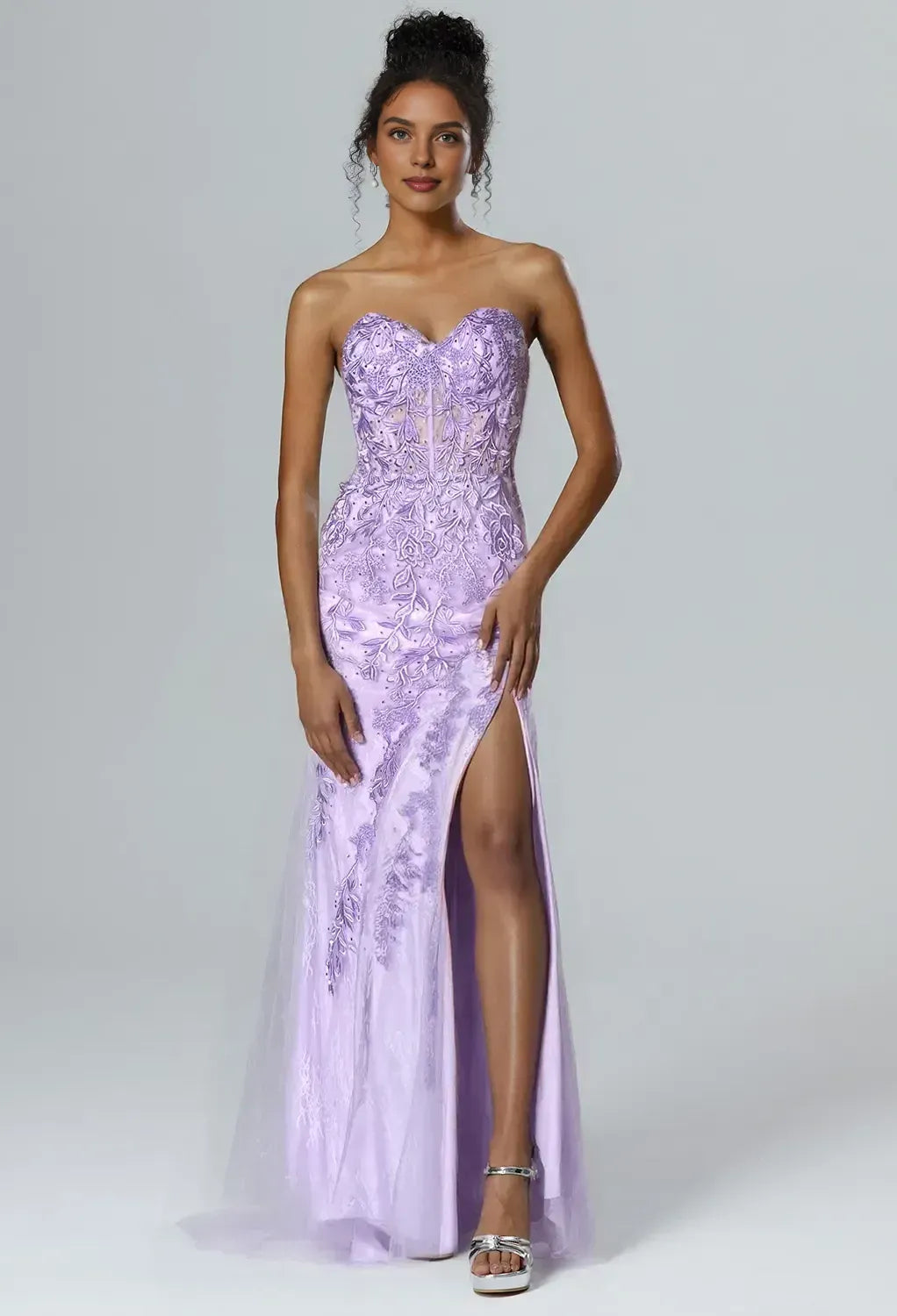 Mermaid Sweetheart Neck Sleeveless Pleated Floor Length Prom Dress