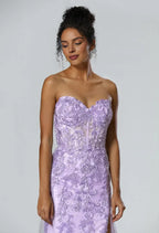 Mermaid Sweetheart Neck Sleeveless Pleated Floor Length Prom Dress