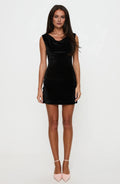 Stylish Cowl Neck Sleeveless Tie Back Short Length Homecoming Dress