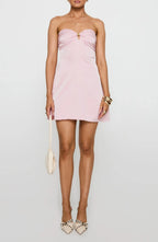 Stylish Fit and Flare Strapless Sleeveless Ruched Back Short Homecoming Dress