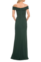 Stylish Mermaid Off Shoulder Short Sleeve Ruched Back Floor Length Evening Dress