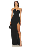 Stylish Mermaid Strapless Sleeveless Zipper Back Floor Length Evening Dress