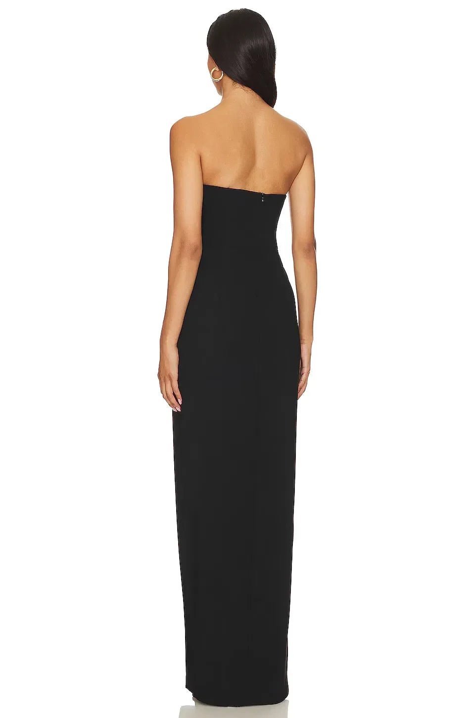 Stylish Mermaid Strapless Sleeveless Zipper Back Floor Length Evening Dress