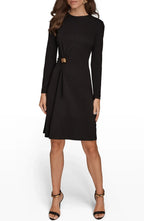 Stylish Sheath Crew Neck Long Sleeve Zipper Back Midi Evening Dress