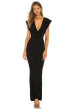 Stylish Sheath Deep V Neck Cap Sleeve Zipper Back Floor Length Evening Dress