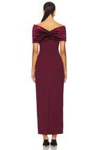Stylish Sheath Off Shoulder Short Sleeve Bow Back Floor Length Evening Dress