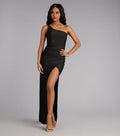 Stylish Sheath One Shoulder Sleeveless Zipper Back Floor Length Prom Dress