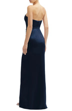 Stylish Sheath Strapless Sleeveless Solid Back Floor Length Evening Dress