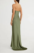 Stylish Sheath Strapless Sleeveless Zipper Back Floor Length Evening Dress
