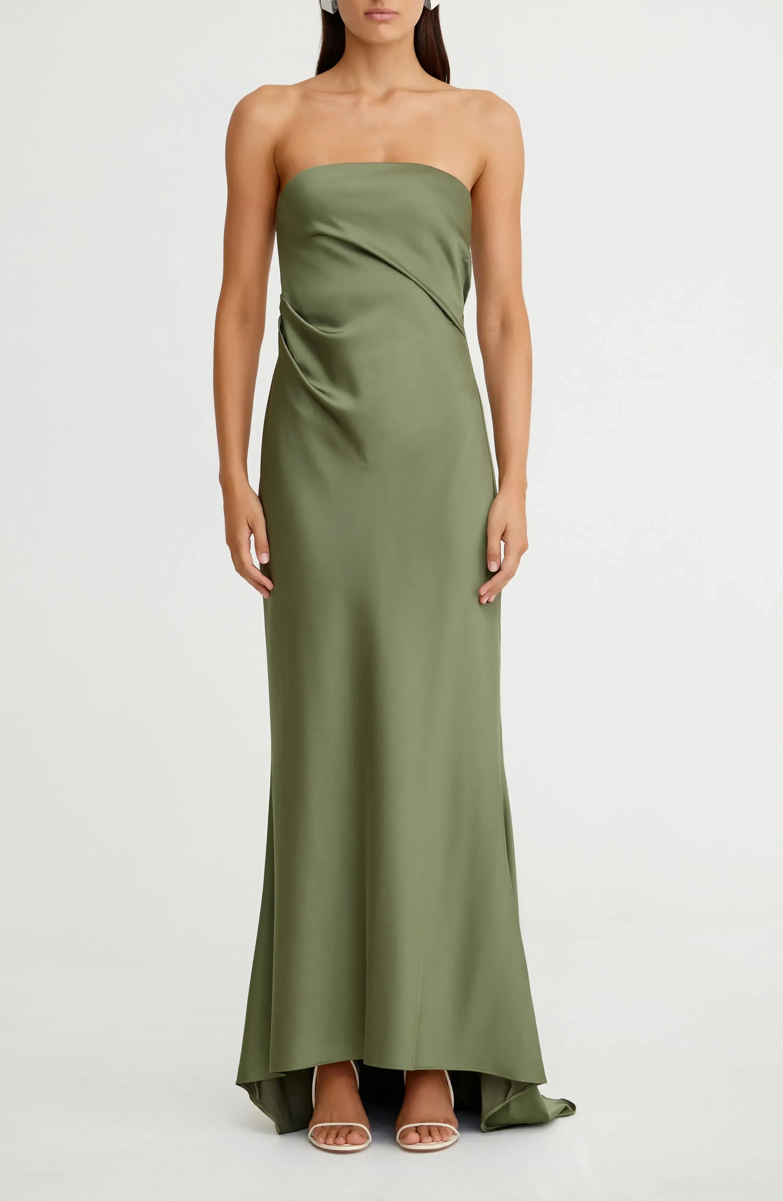 Stylish Sheath Strapless Sleeveless Zipper Back Floor Length Evening Dress