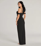 Stylish Sheath Sweetheart Neck Off Shoulder Short Sleeve Zipper Back Floor Length Prom Dress