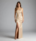 Stylish Trumpet One Shoulder Sleeveless Zipper Back Floor Length Prom Dress