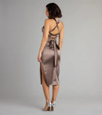Stylish Trumpet Sweetheart Neck Sleeveless Lace Up Back Midi Length Prom Dress