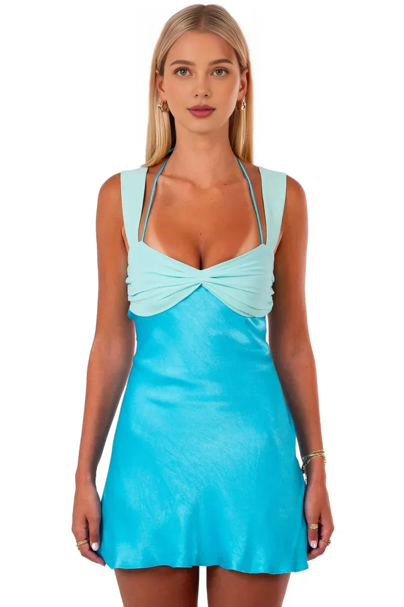 A-Line/Princess Sweetheart Sleeveless Criss Cross Back Short-Mini Homecoming Dress