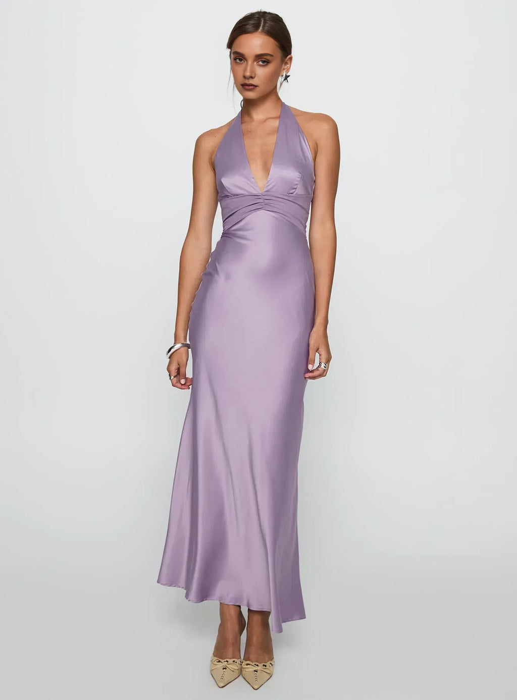 Bodycon Halter Sleeveless Backless Floor-Length Prom Dress