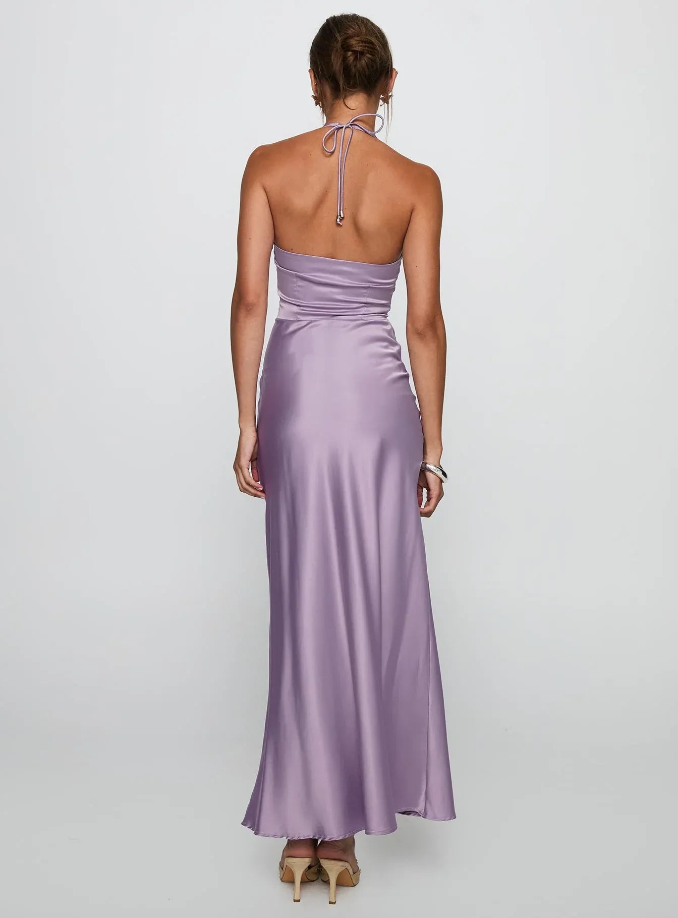 Bodycon Halter Sleeveless Backless Floor-Length Prom Dress