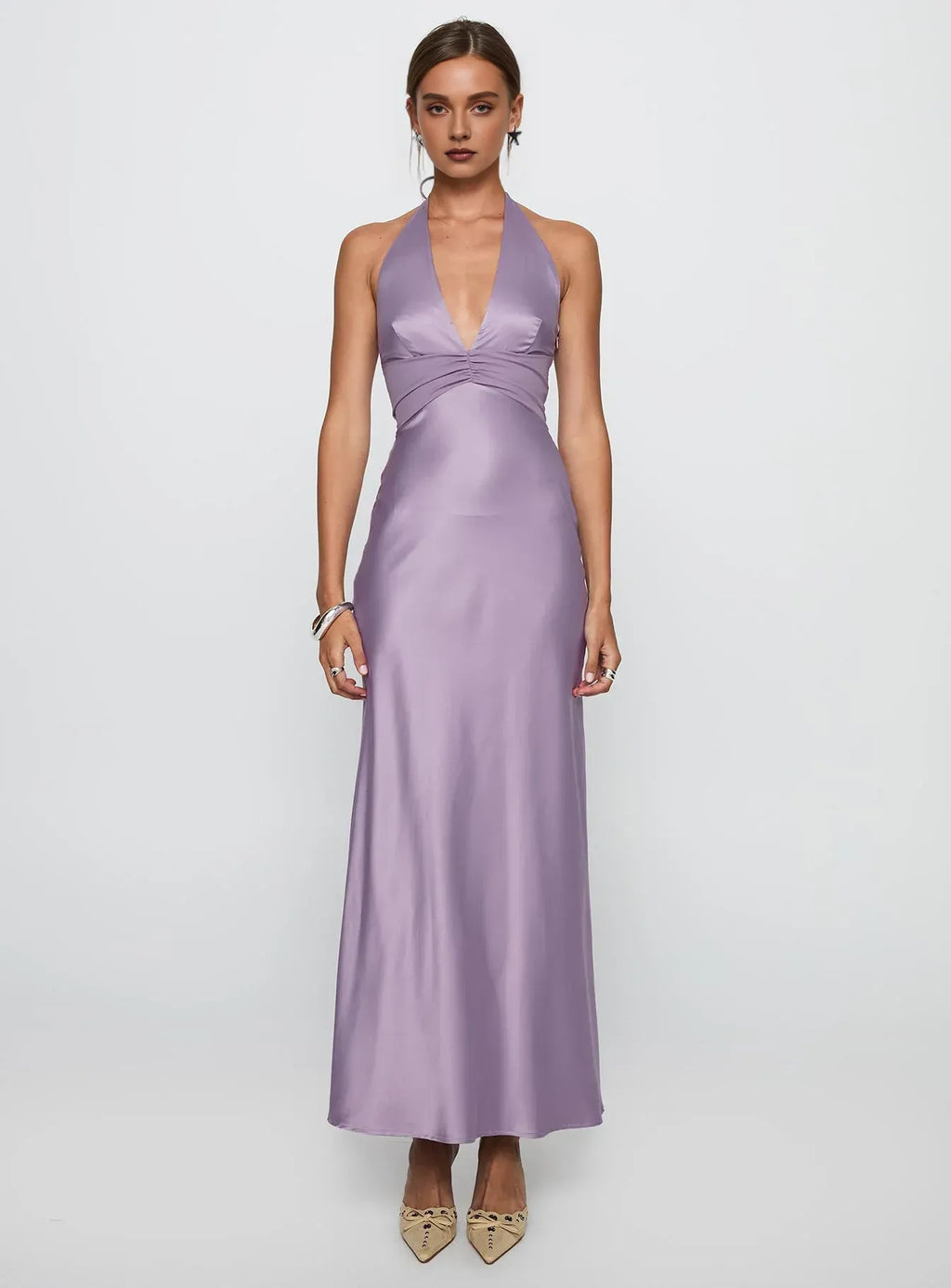 Bodycon Halter Sleeveless Backless Floor-Length Prom Dress